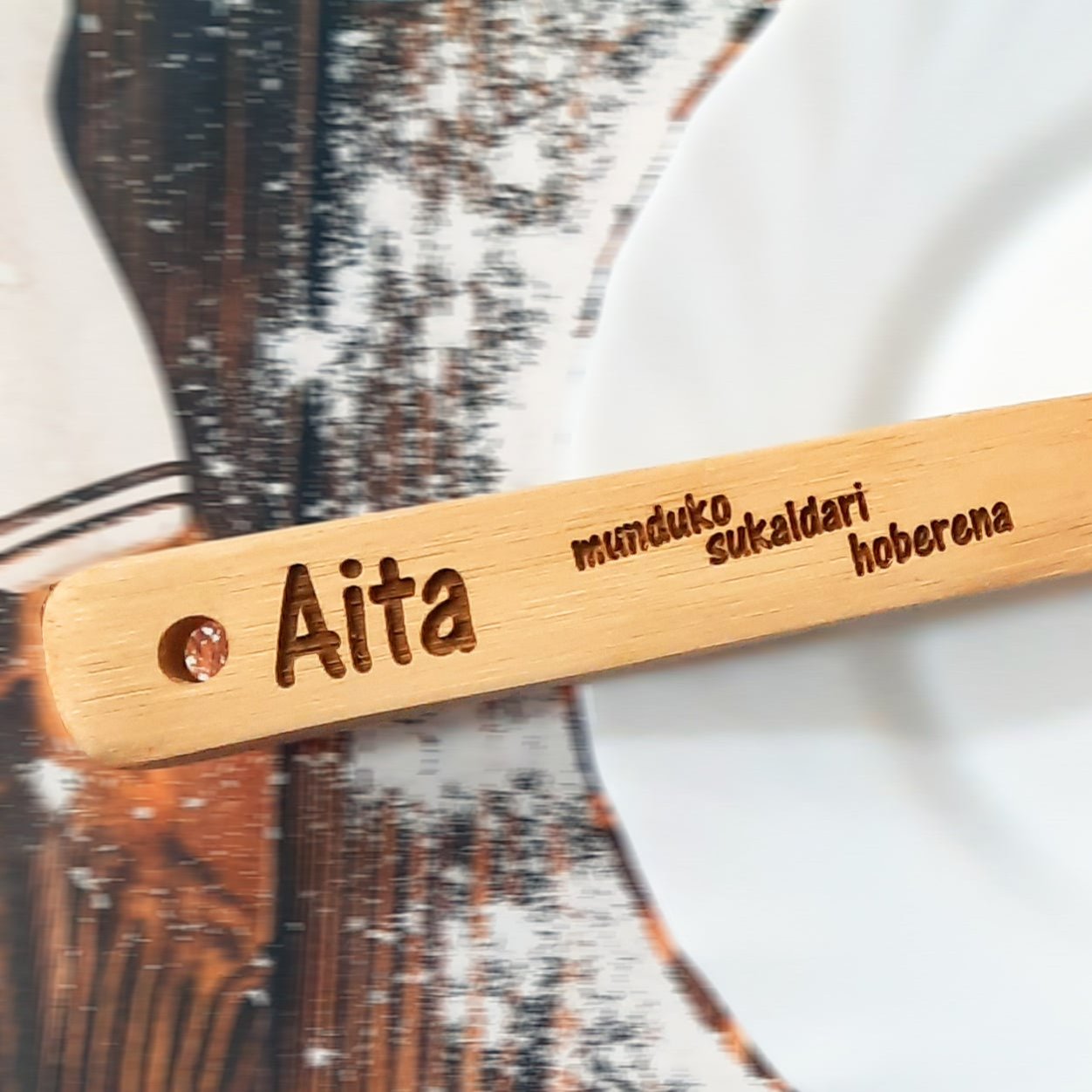Cuchara de madera personalizada