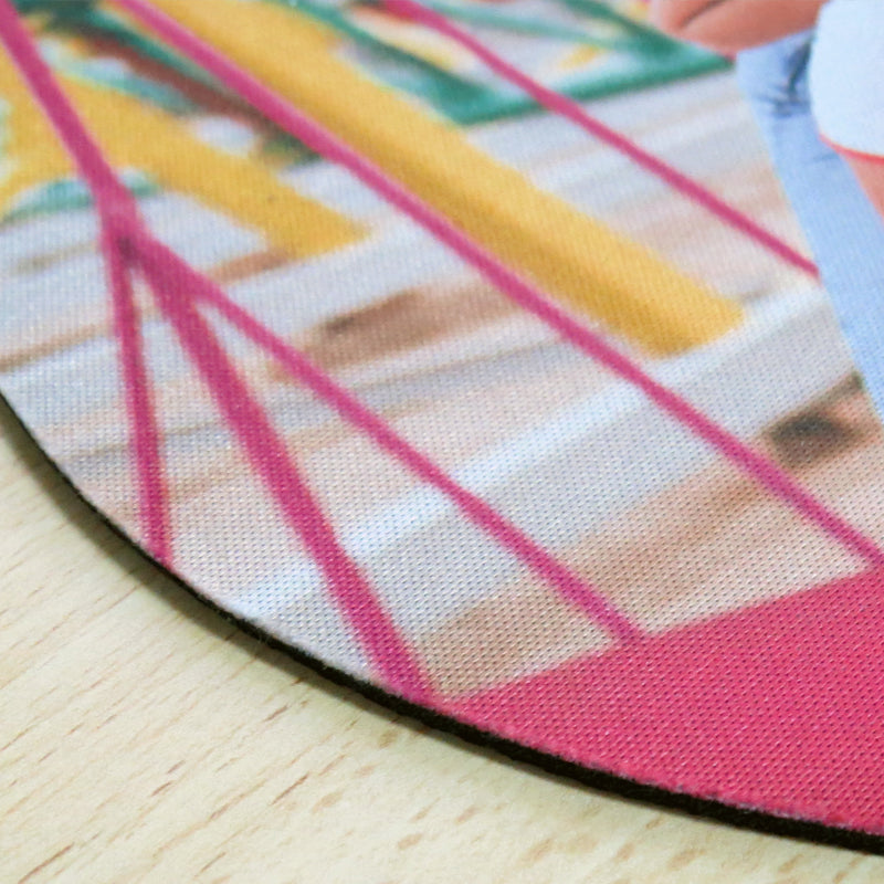 Alfombrilla de ratón redonda personalizada con fotos
