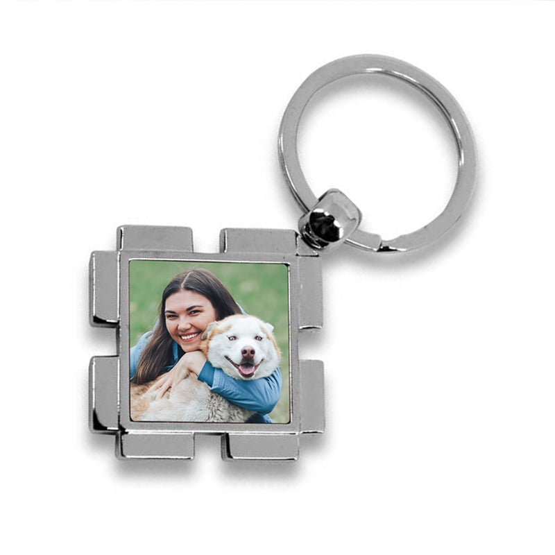 Llavero Metal Cuadrado personalizado