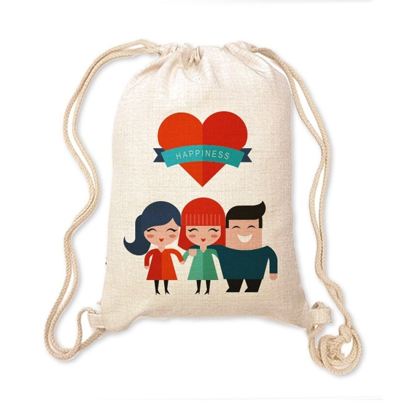 Mochila de Lino personalizada con foto