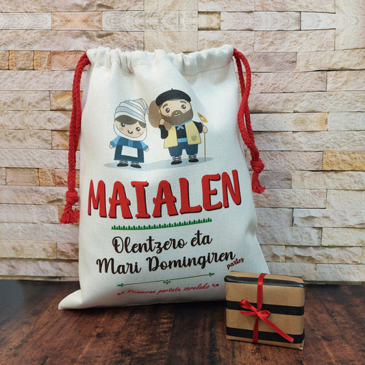 Saco Olentzero de Lino personalizado