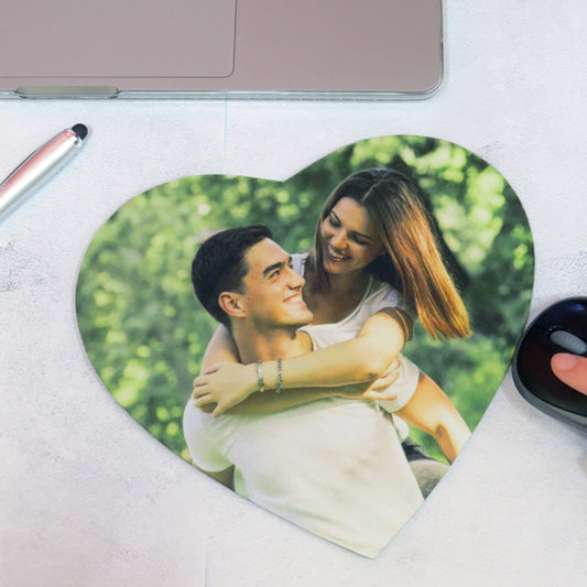 Alfombrilla de ratón forma Corazón personalizada con fotos