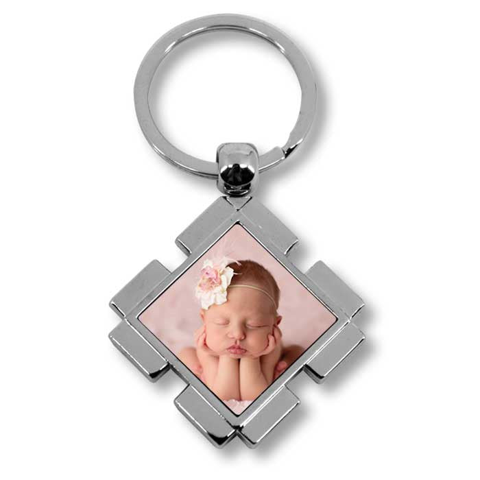 Llavero Metal Cuadrado personalizado